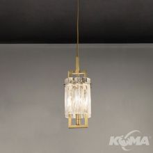 CREK_S1 lampa wisząca mosiężna 1x10W LED E14